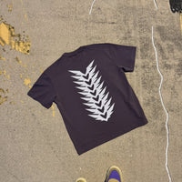 The Belt. Tee - Plum/Off-White