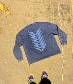 The Washed Long-sleeve - Blue