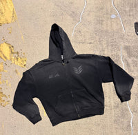 The Belt. Zip Up - Black/Black